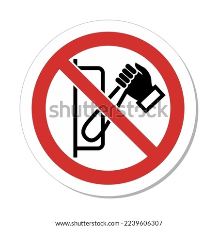 ISO Prohibited Action Sign: Do Not Switch On Symbol