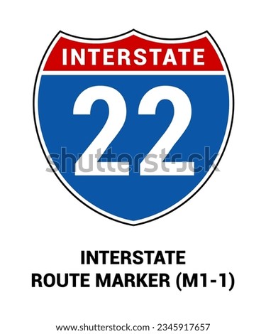 INTERSTATE ROUTE MARKER (M1-1) Guide signs