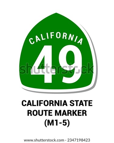 CALIFORNIA STATE ROUTE MARKER Guide sign US ROAD SYMBOL SIGN MUTCD