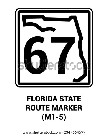 FLORIDA STATE ROUTE MARKER Guide sign US ROAD SYMBOL SIGN MUTCD