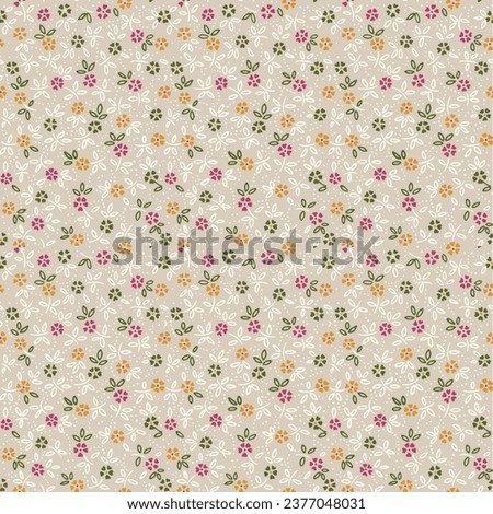 cute small flower seamless pattern on background