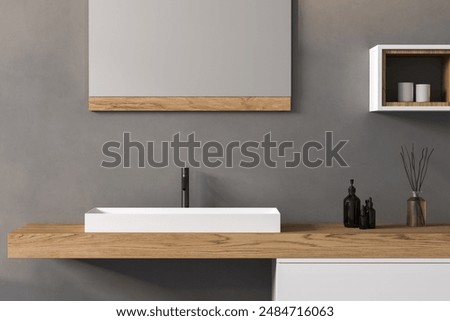 Similar – Image, Stock Photo Interior of bathroom with sink and mirror