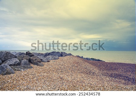 seaside landscape, beach near Canal England