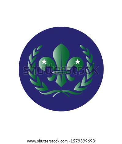 scout flag icon. vector illustration