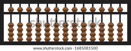 Abacus icon on white background.