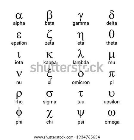 greek alphabet letters and symbols table. lowercase letter