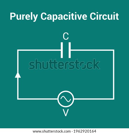 purely capacitive circuit in electronic