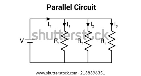 three parallel resistors in circuit