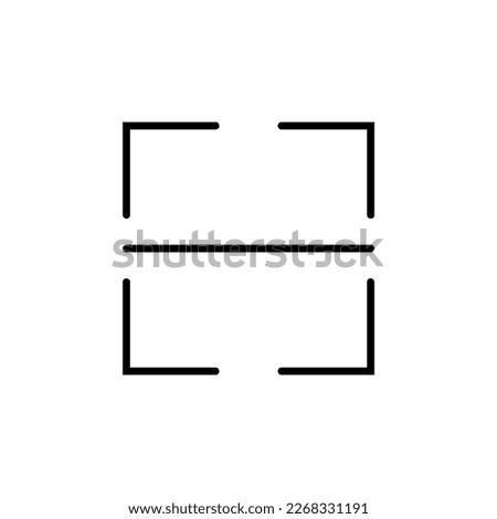 QR code scanner icon. Barcode scanning. Vector illustration isolated on white background.