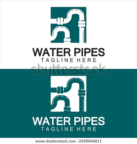 Water Pipes logo icon design template - Vector