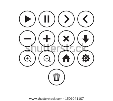 buttons icon vector design element logo template