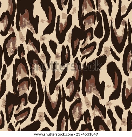 Leopard skin seamless work, animal leather pattern