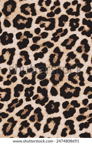 Leopard skin pattern, animal leather seamless design