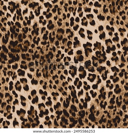 Leopard skin pattern, animal leather seamless design