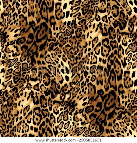 Leopard skin pattern, animal leather seamless design