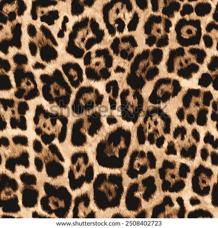 Leopard skin pattern, animal fur seamless design