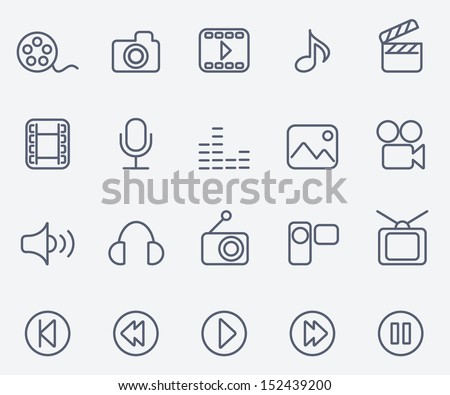 Media icons