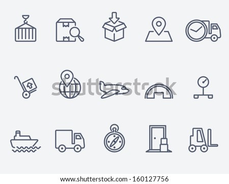 Logistics icons