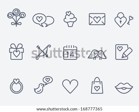 St. Valentine's Day icons