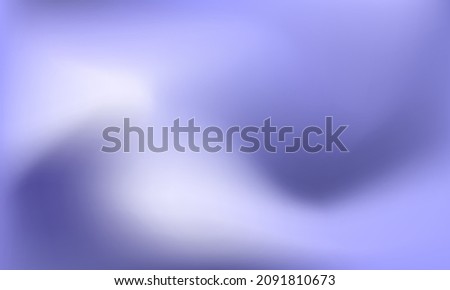 Very Peri abstract liquid holographic gradient background trendy color of the year 2022. Very peri color holographic banner. Blurred soft blend pastel color gradation minimalist vector background. Foto d'archivio © 