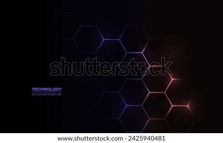 Similar – Image, Stock Photo Background hexagonal honeycomb pattern with soft pastel color tones. Copy space for ad, text or images banner. Colorful 3d render illustration. Kids and children concept. Rubber texture.