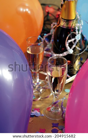 Wine Party With Balloons