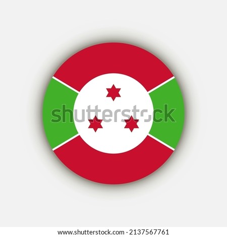 Country Burundi. Burundi flag. Vector illustration.