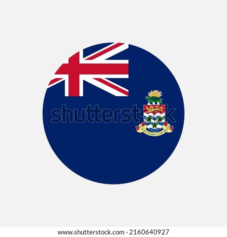 Country Cayman Islands. Cayman Islands flag. Vector illustration.