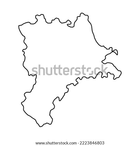 Lucerne map, Cantons of Switzerland. Vector illustration.