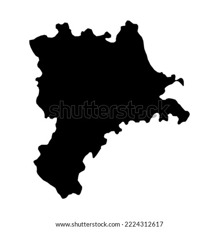 Lucerne map, Cantons of Switzerland. Vector illustration.