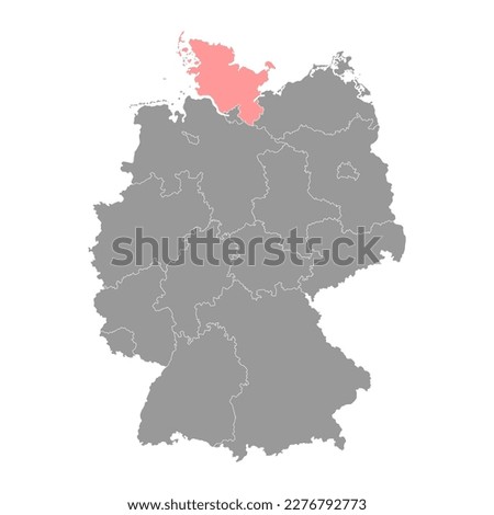 Similar – Image, Stock Photo Federal state Schleswig-Holstein as paper silhouette