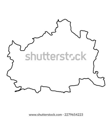 Vienna map of Austria. Vector illustration.