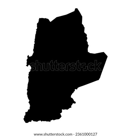 Antofagasta region map, administrative division of Chile.