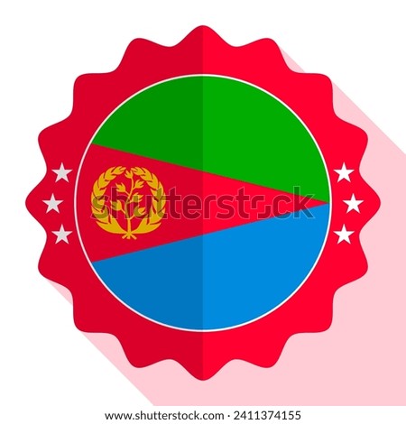 Eritrea quality emblem, label, sign, button. Vector illustration.