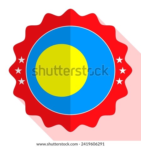 Palau quality emblem, label, sign, button. Vector illustration.
