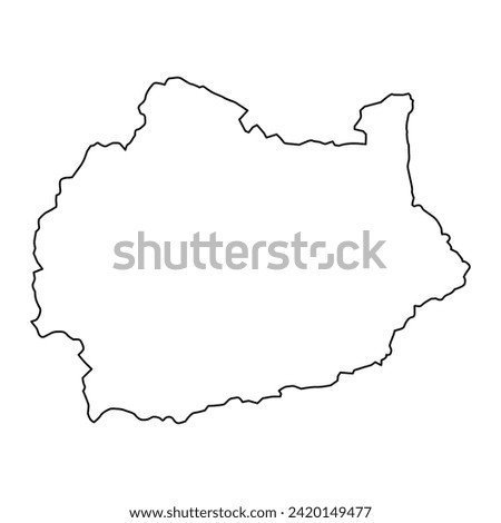 Kono District map, administrative division of Sierra Leone. Vector illustration.