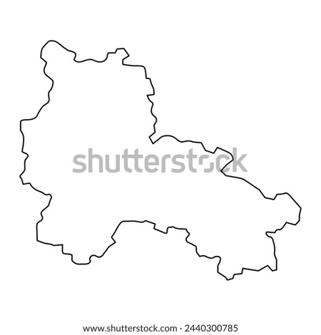 Lang Son province map, administrative division of Vietnam. Vector illustration.