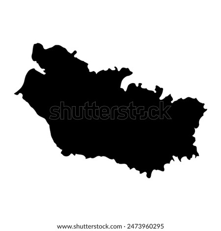Somme department map, administrative division of France. Vector illustration.