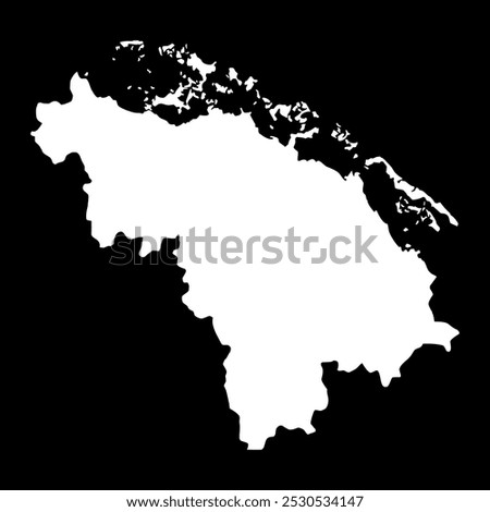 Villa Clara province map, administrative division of Cuba. Vector illustration.