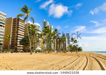 Praia de Boa Viagem, Recife, Pernambuco, Brasil Foto stock © 
