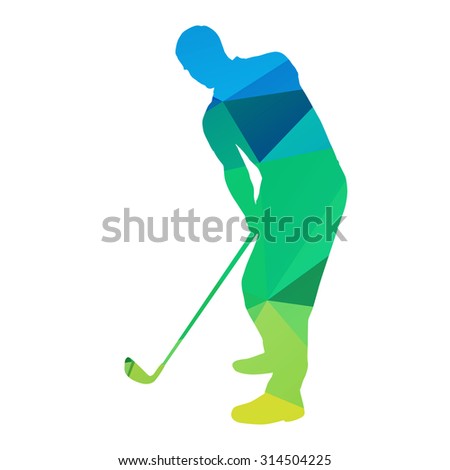 Golfer Vector Image | 123Freevectors