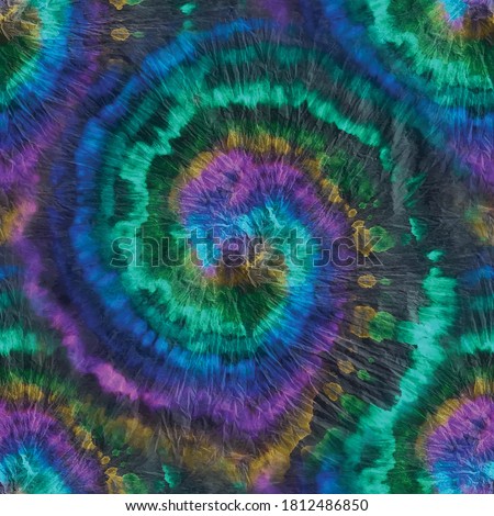 Hippie Tie Dye Swirl. Vector Psychedelic Boho. Multi Tie Dye Batik. Spiral Dyed Tie Dye. Multi Gradient Circle. Seamless Dirty Pattern. Colored Tie Die. Oil Swirl Circle. Vector Psychedelic Background