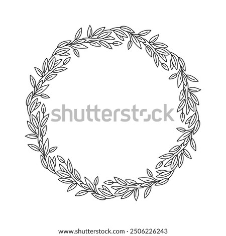 Similar – Image, Stock Photo Christmas composition. Round frame of red and golden Christmas baubles and festive ribbons on dark background, top view