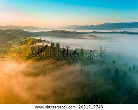 Similar – Image, Stock Photo Fog in the mountains of the Dolomites III