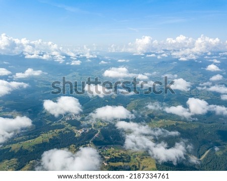 Similar – Image, Stock Photo Clouds and trees with extraordinary plastic effect