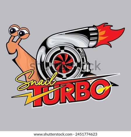 The turbo snail logo vector can be used for additional ornamentation