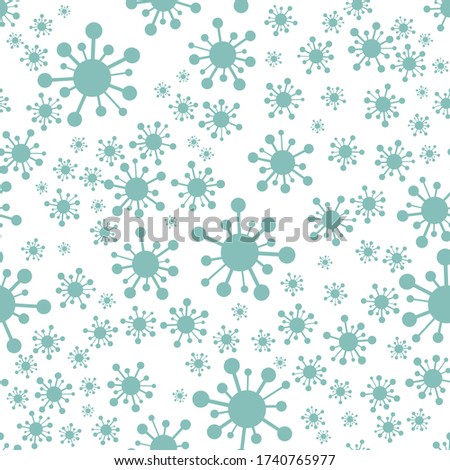 COVID-19 vector, virus vector, coronavirus, be aware COVID-19 wrapping paper, light green color in pastel tone, virus icon, white transparent vector background, vaccine ready, packaging design vector