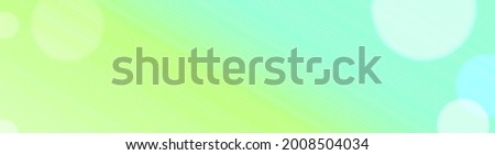 glowing summer green yellow gradient banner vector with bokeh circles of lights, blurry circles of dimming lights. Linkedin banner, facebook cover, instagram post, webinar digital announcement, ads