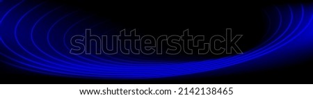 Blue thin lines of 3d funnel on black vector background, LinkedIn banner, optical illusion, marketing funnel, linkedin banner, facebook cover, instagram post, webinar, ads, ripple effect, geometric