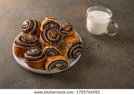 Similar – Image, Stock Photo poppy seed cap